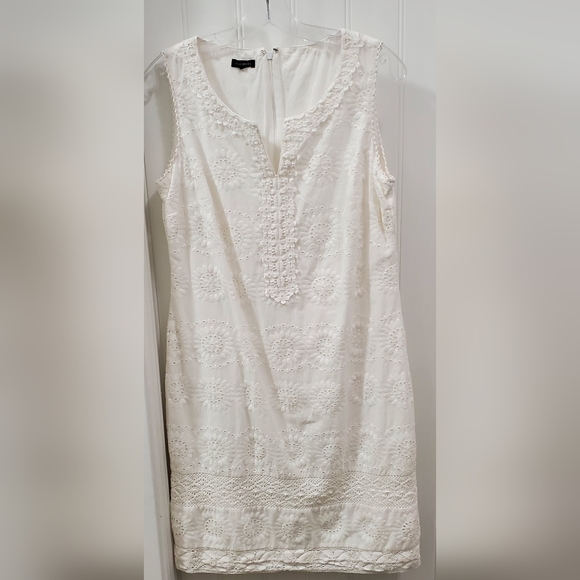 Talbot's women's white embroidered dress - Picture 1 of 6